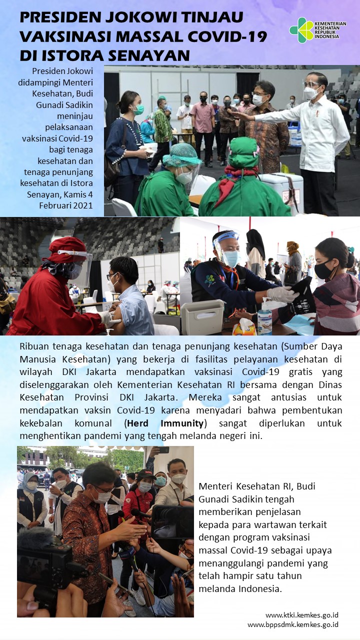 Presiden Jokowi Tinjau Vaksinasi Massal Covid 19 Di Istora Senayan Presiden Jokowi Tinjau Vaksinasi Massal Covid 19 Di Istora Senayan
